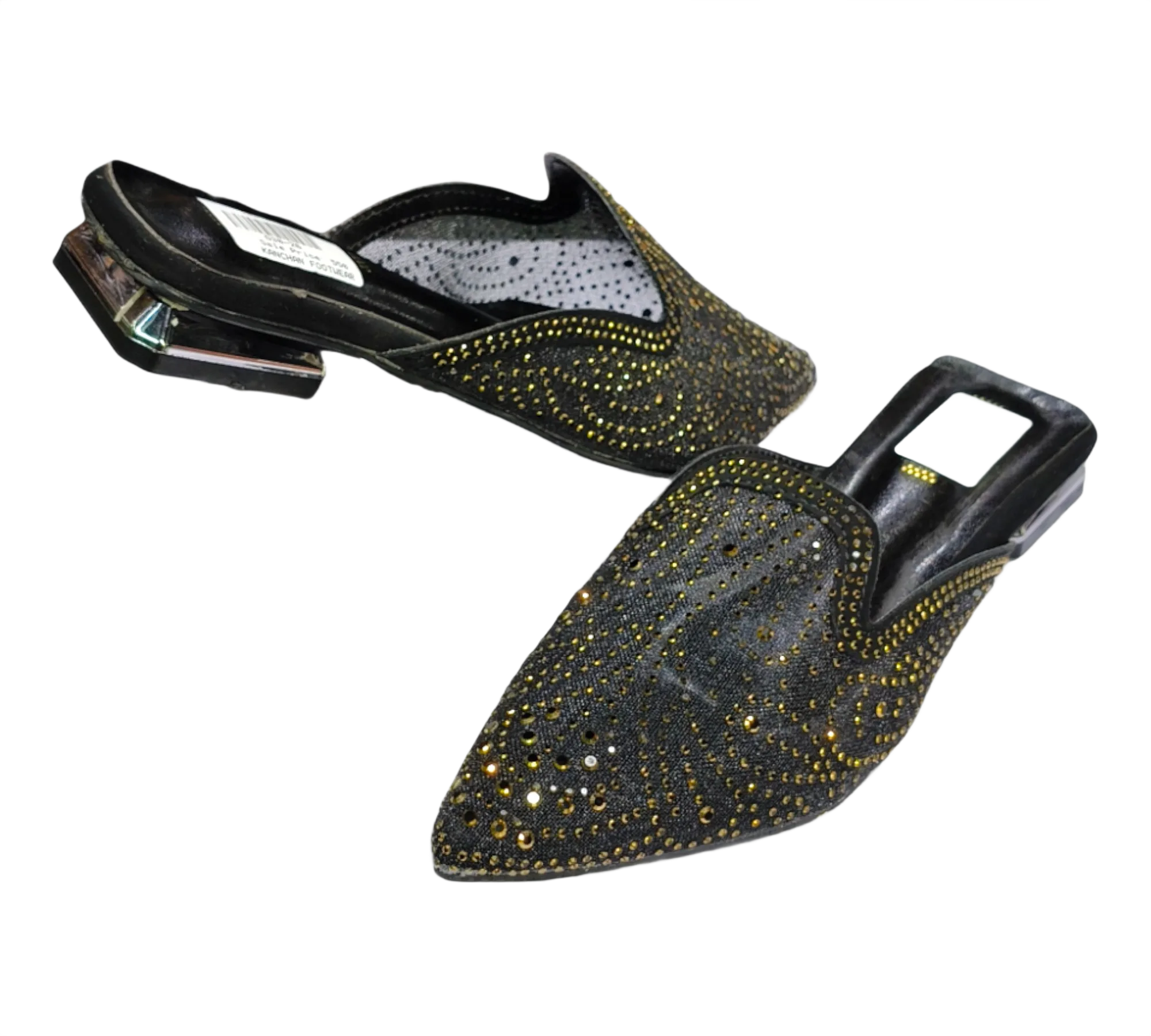 Elegant Black Embellished Women’s Mules D30-26 - Image 2