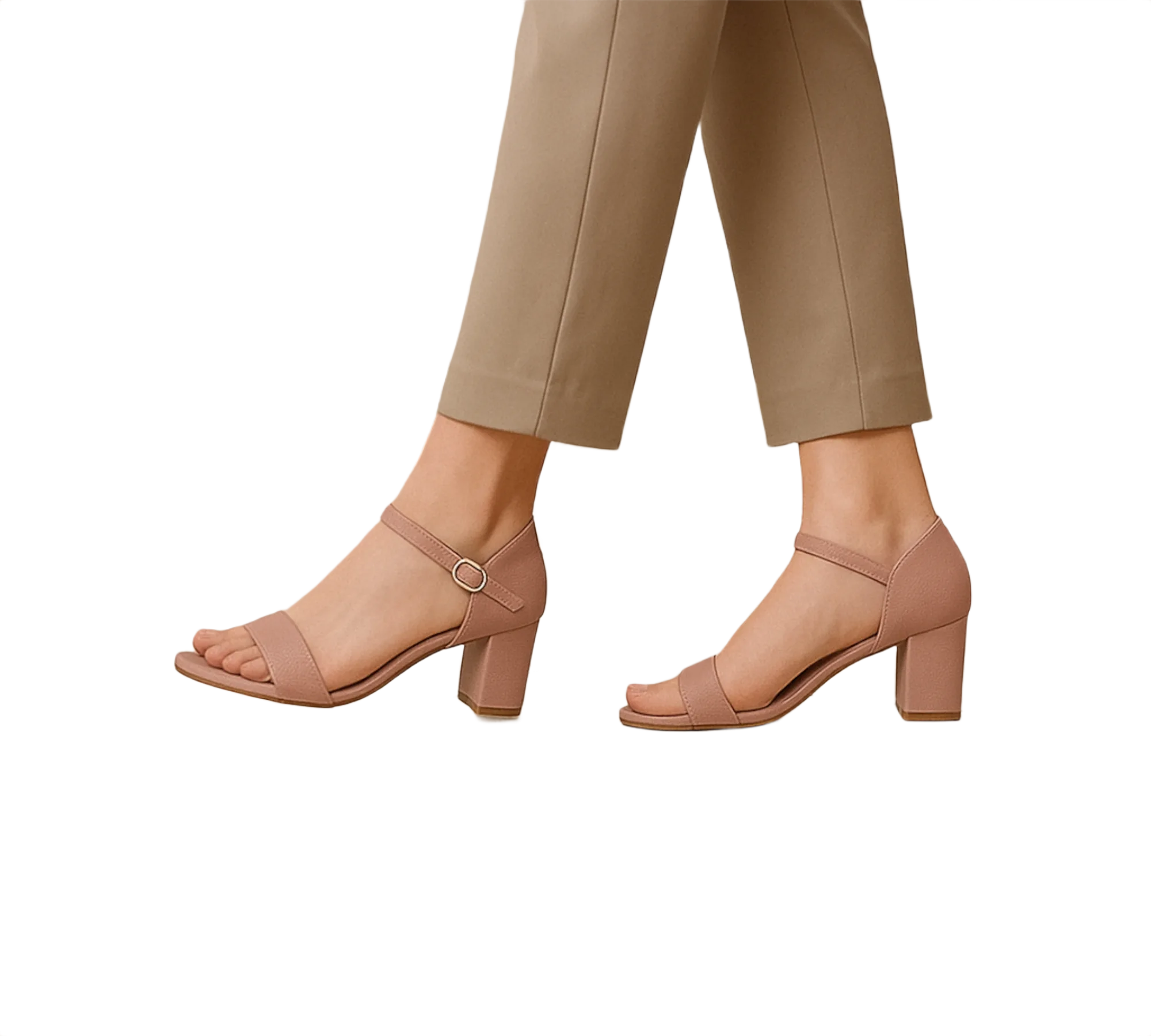 Blush Grace Block Heels D32-52