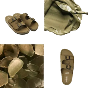 puntoblu Olive Green Comfort Slides ART - ck66