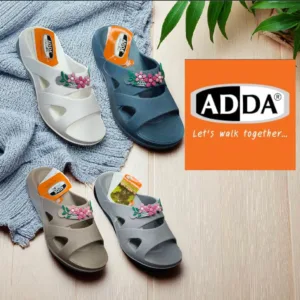 ADDA Women’s Floral Slip-On Sandals 🌸 art - PARIS