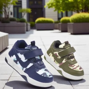 UrbanCamo Kids Sneakers (Blue & Green Edition) ART - dc 5