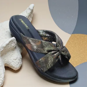 Gold Leaf Twist Wedge Sandals 👡✨ART - D41-04